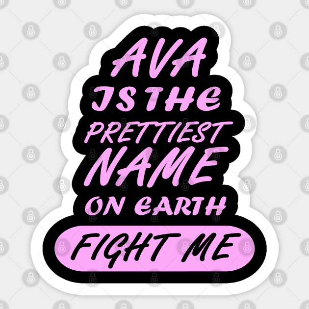 Ava girl name birth pregnancy Sticker by FindYourFavouriteDesign